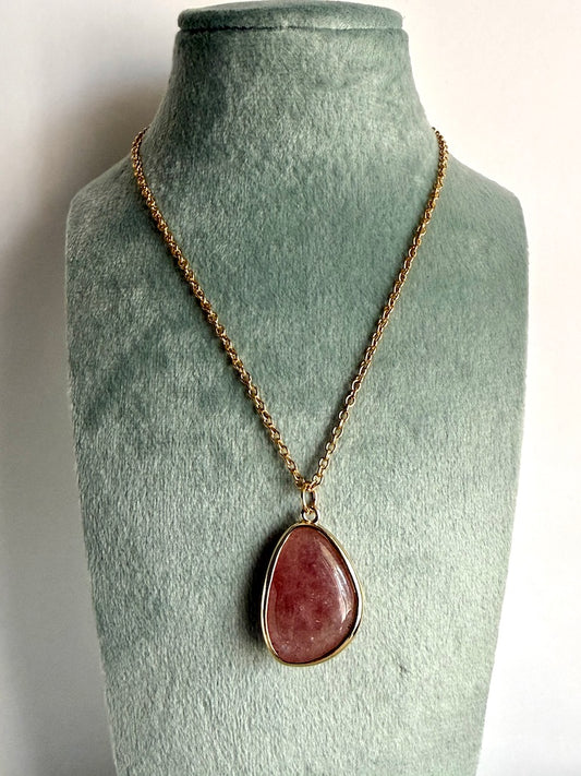 Ciondolo in Quarzo fragola Collezione sogno - Allegria