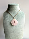 Ciondolo collezione Materia con Quarzo rosa - Gioia e luce interiore