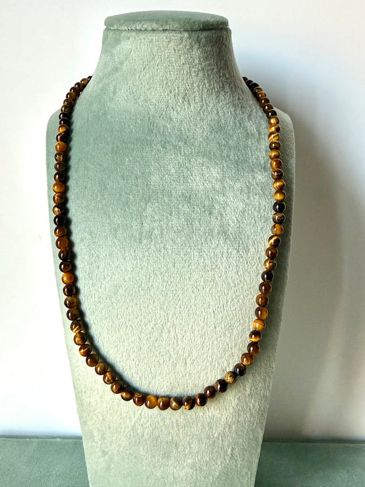 Collana in occhio di tigre - Concentrazione - Sicurezza