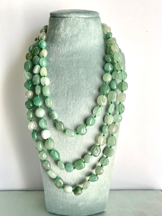 Collana lunga in Avventurina - Equilibrio Psicofisico - Guarigione Interiore