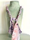 Collana boho "IBIZA" con bandane intrecciate e moschettone (puoi indossarla come bracciale) più colori disponibili