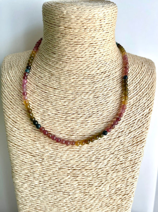 Collana Tormalina multicolor - Gioia e energia al cuore - Riequilibrio energetico-