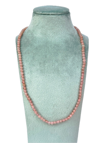 Collana in quarzo fragola - buon umore