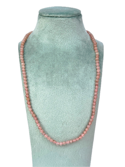 Collana in quarzo fragola - buon umore