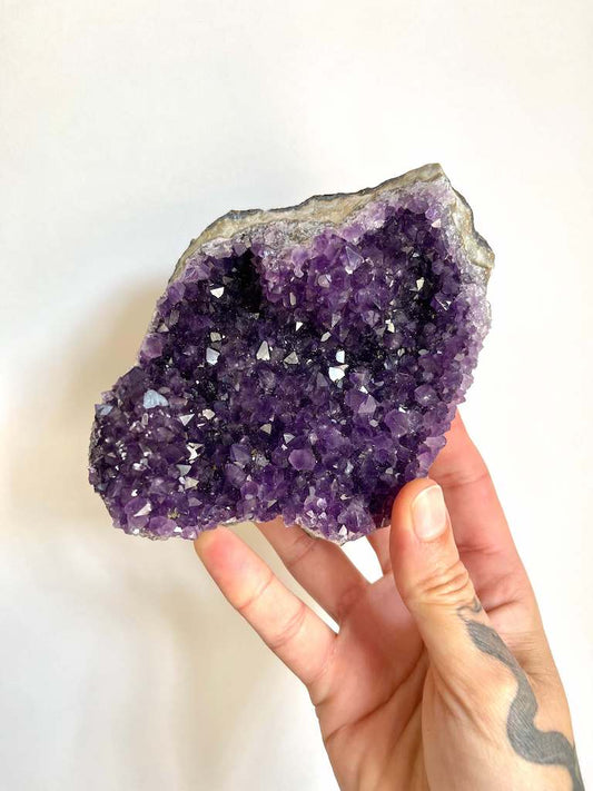 Cluster - Amethyst Druse - Energy protection for environments - Crystal recharging