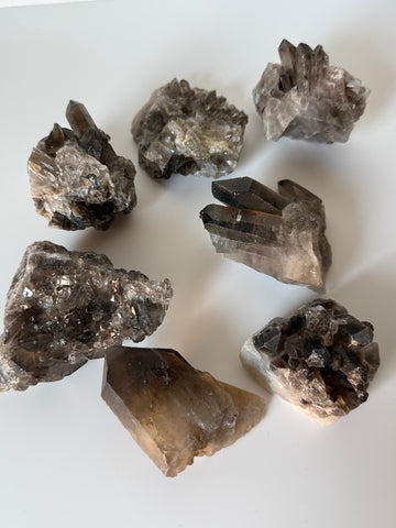 Druse di quarzo fumè