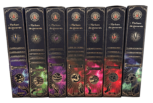 Incenso profumo di gemme 7 fragranze per 7 cristalli
