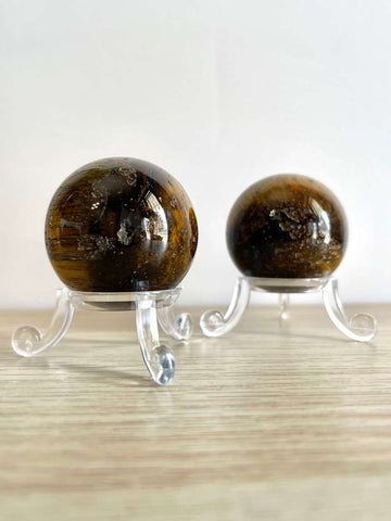 Sfera in Occhio di tigre - CONCENTRAZIONE - EQUILIBRIO EMOTIVO - SICUREZZA