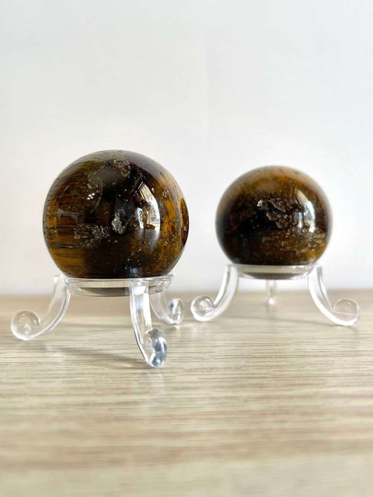 Sfera in Occhio di tigre - CONCENTRAZIONE - EQUILIBRIO EMOTIVO - SICUREZZA