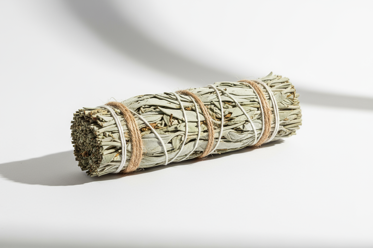 ora un mazzatto di salvia bianca