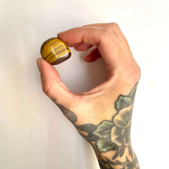 Occhio di Tigre Burattato - Concentrazione- Equilibrio emotivo- Capacità analitica - Green Candle & CO